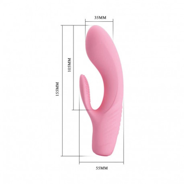 Vibrator Tim, Roz Pudrat, 15 Cm 2