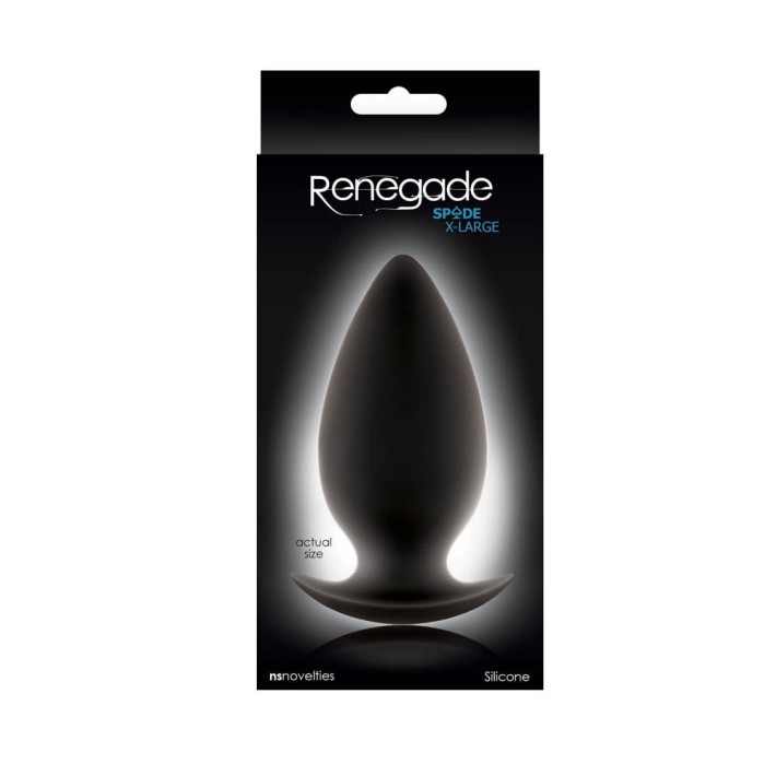 Dop Anal Renegade Spades, X-large, Negru, 11 Cm 2