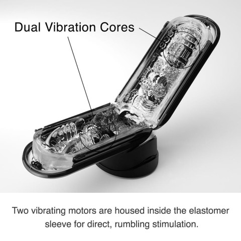 Tenga, Masturbator Flip Zero Electronic Vibration, Negru, pasiune.ro