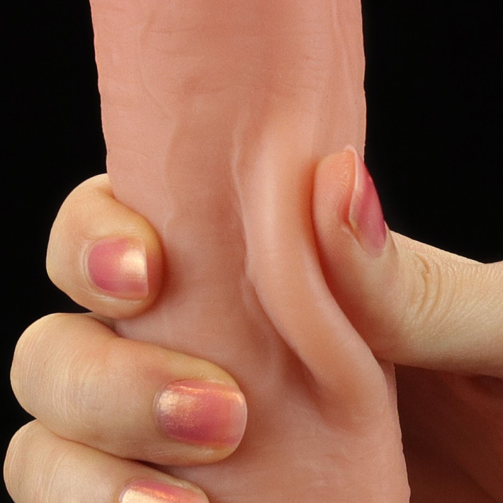 Dildo Ultra Realistic Dublu-stratificat, Natural, 22 Cm 10