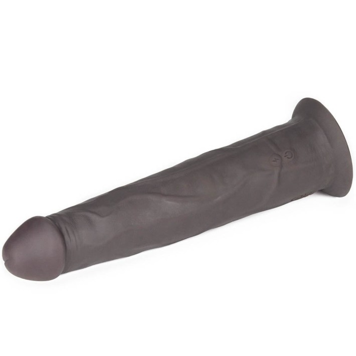 Vibrator Realistic Cu Rotatii Dual Layered Silicone Rotator, Brun, 20.5 Cm 6