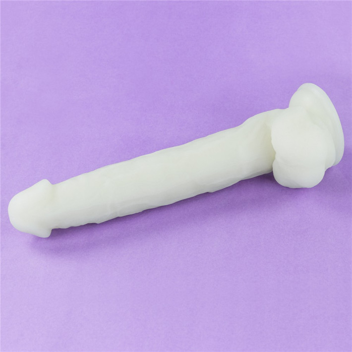 Dildo Fosforescent Lumino Play, Alb, 26 Cm 6