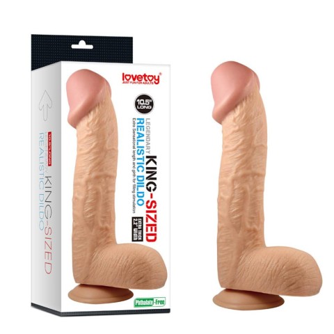 Lovetoy, Dildo Realistic Cu Ventuza Legendary King-sized, Natural, 27 Cm, pasiune.ro