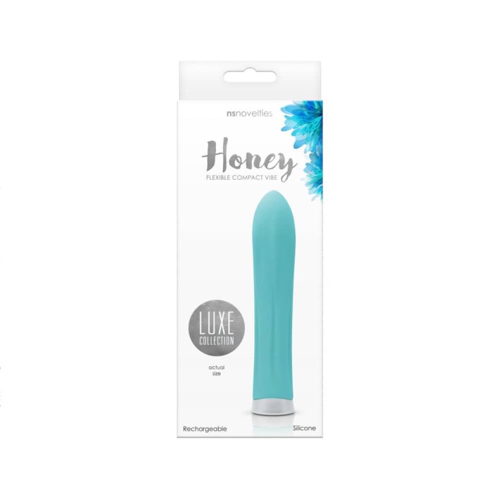 Vibrator Luxe Honey, Turcoaz, 12 Cm 2