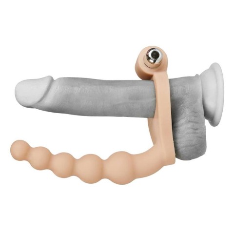 Anal, Dildo Anal Cu Vibratii The Ultra Soft Bead, Bej, 16.5 Cm, pasiune.ro