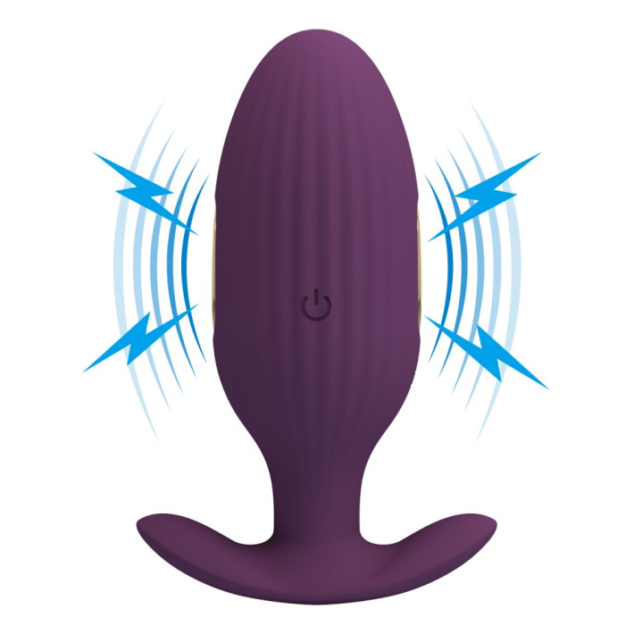 Vibrator Anal Cu Electro-stimulare Jefferson, Violet, 9 Cm 12