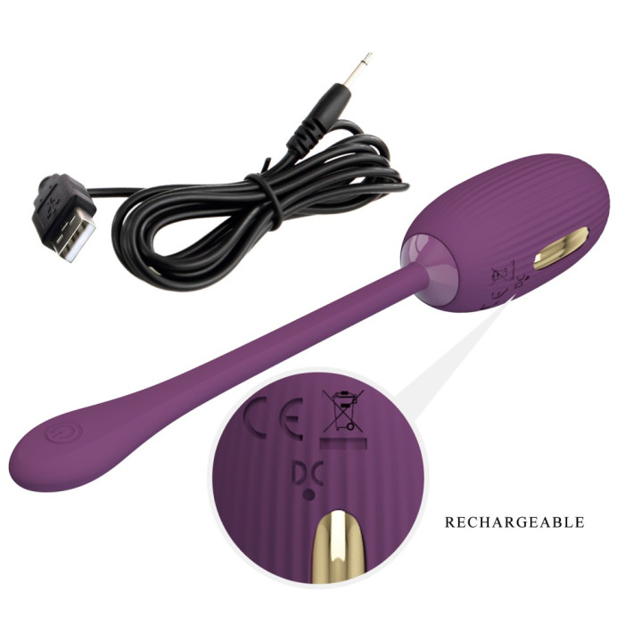 Ou Vibrator Cu Electro-stimulare Doreen, Violet 14