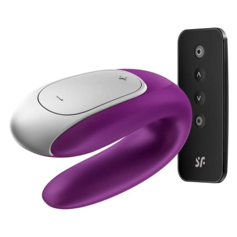 Vibratoare Duble, Vibrator Pentru Cupluri Double Fun, Violet, pasiune.ro