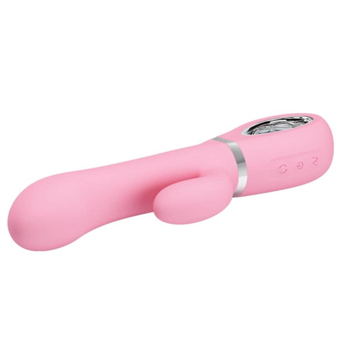 Vibrator Rabbit Cu Rotatii Ternence, Roz Pudrat, 19 Cm 7