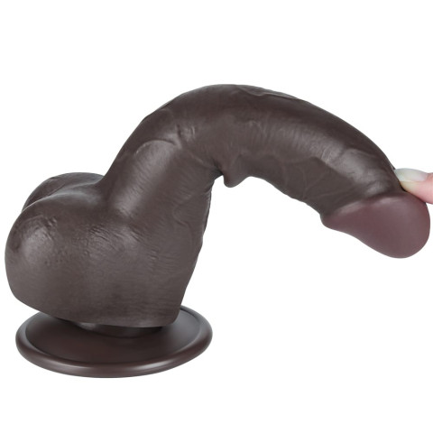 Pagina 7 - Dildouri Realistice, Dildo Realistic Sliding Skin Dual Layer Ii, Brun Inchis, 19 Cm, pasiune.ro