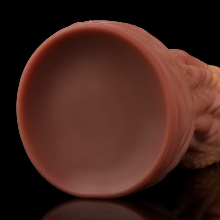 Dildo Clasic Dual-layered Platinum Silicone Tongue, Multicolor, 25 Cm 6