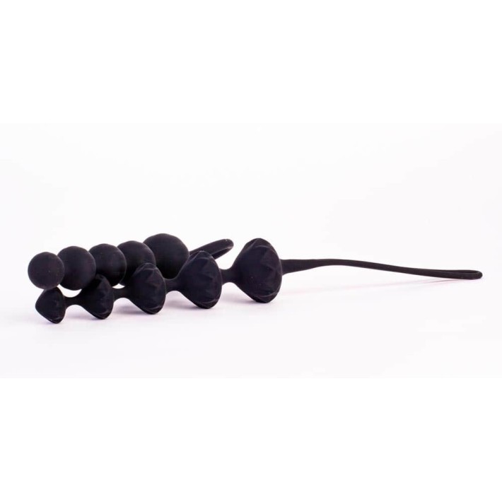 Set De 2 Dildouri Anale Cu Bile, Negru 2