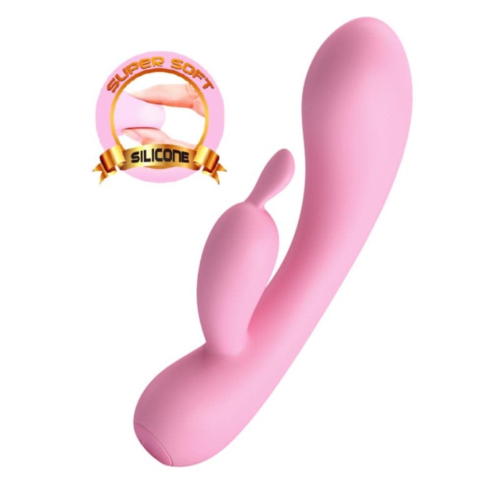 Vibrator Rabbit Hugo, Roz, 16.5 Cm 3