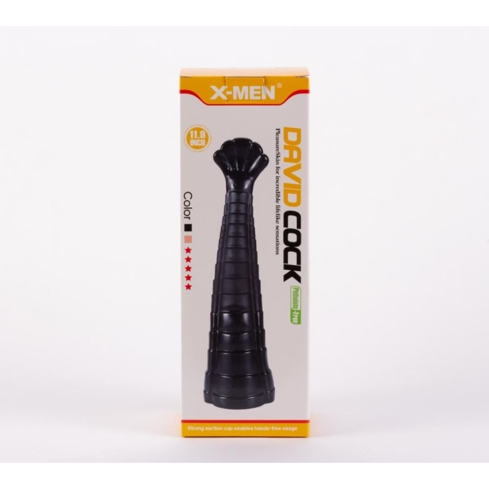Dildo Fantasy Xxl Davids, Negru, 30 Cm 7