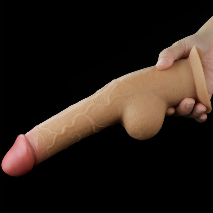 Dildo Realistic Cu Ventuza Handle Cock, Natural, 25 Cm 3