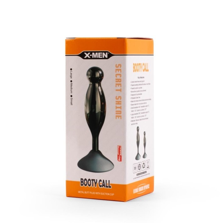 Dop Anal Cu Bijuterie Secret Shine Booty Call L Vi, Negru Metalic, 15 Cm 4