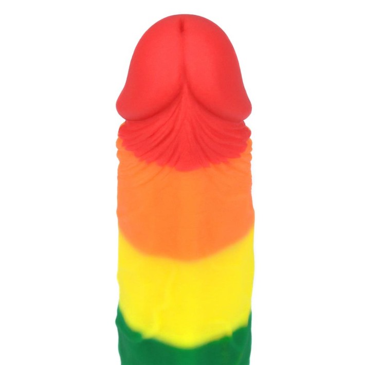 Dildo Clasic Cu Ventuza Prider, Multicolor, 18.5 Cm 5