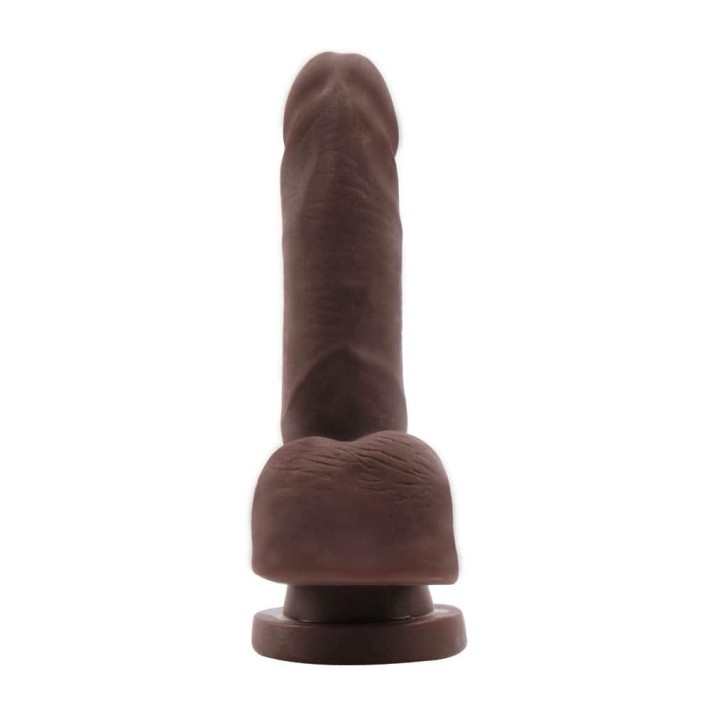 Dildo Clasic Cu Ventuza The Glad Eye, Brun, 15 Cm 5