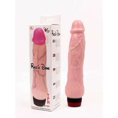 Vibrator Realistic Rockin Dong 3, Natural, 21.5 Cm