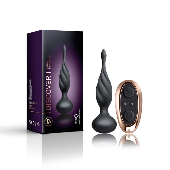 Dop Anal Cu Vibratii Discover, Negru, 13 Cm 8
