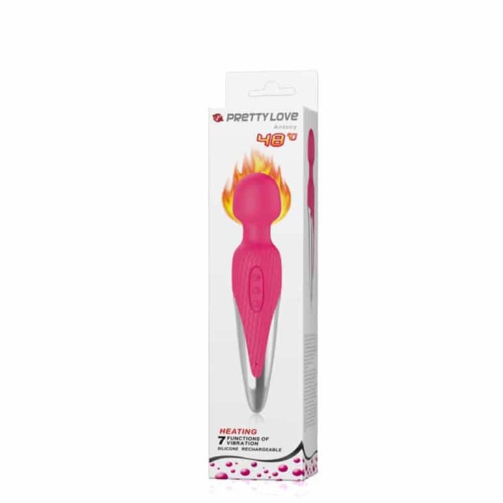 Vibrator Bagheta Cu Functie Incalzire Antony, Roz, 26 Cm 8