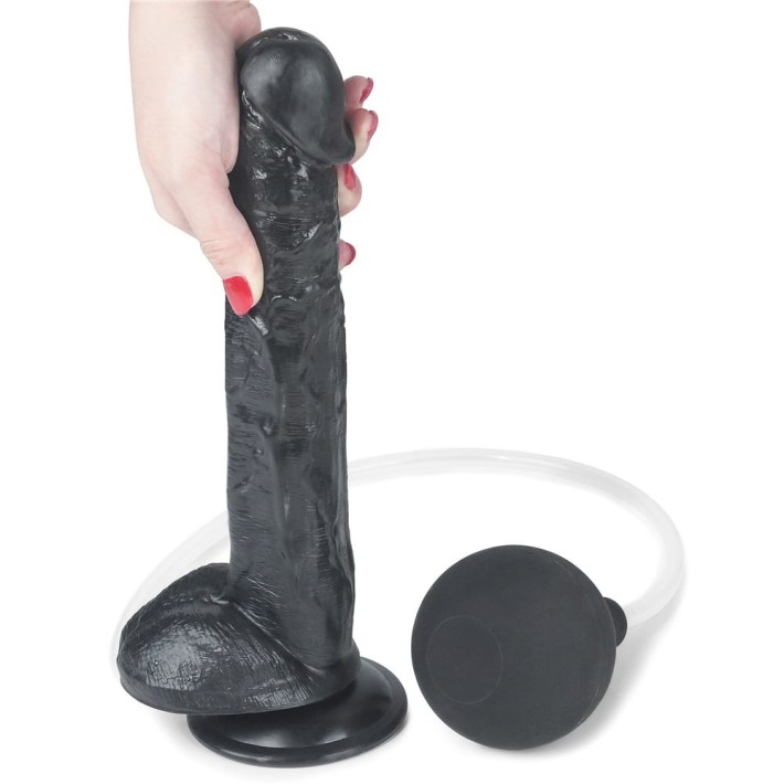 Dildo Clasic Cu Functie Ejaculare Squirting Extreme, Negru, 28 Cm 6