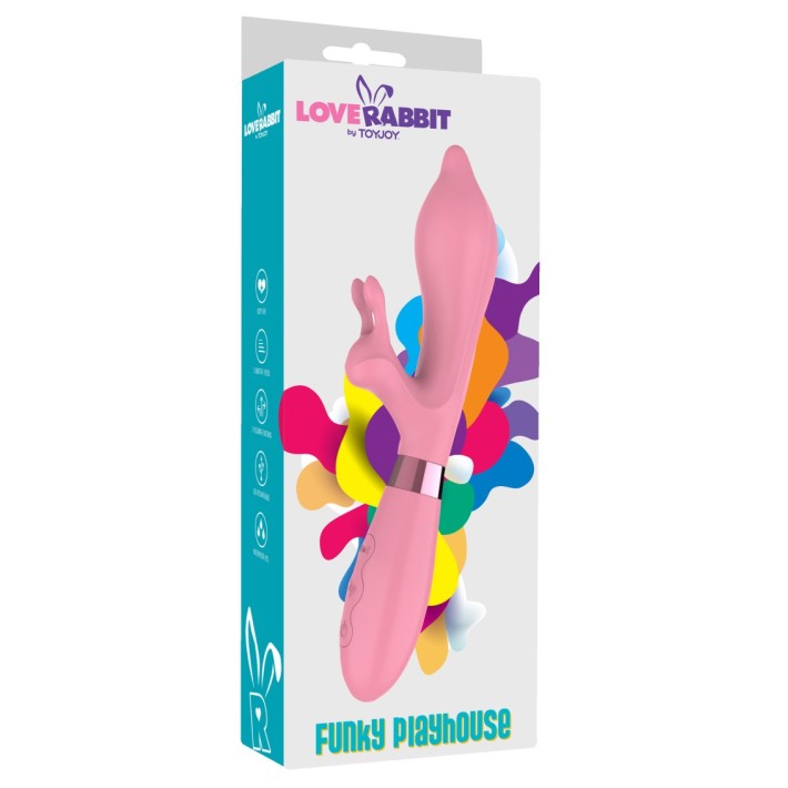 Vibrator Rabbit Funky Playhouse Soft Pink 7
