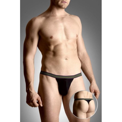 Lenjerie sexy barbati, Mens Thongs 4496 - Black Xl, pasiune.ro