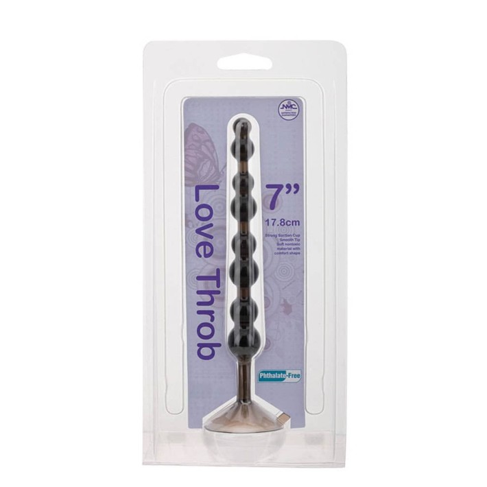 Bile Anale Love Throb, Negru, 18 Cm 2