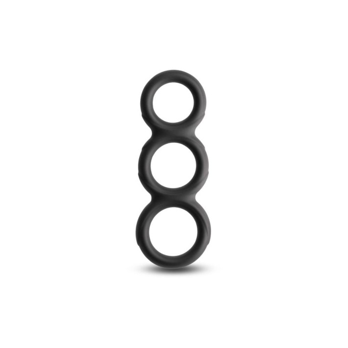 Inel Penis Renegade Threefold, Negru 2