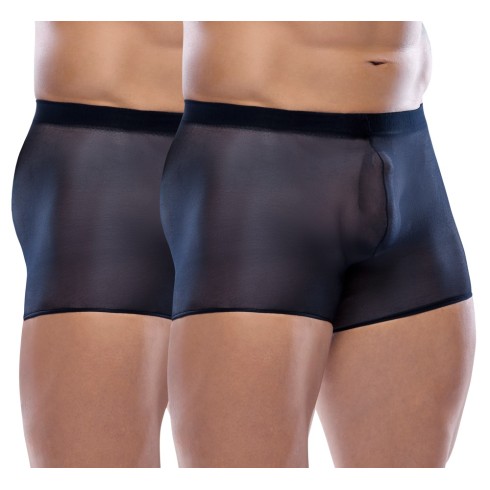 boxeri, Set 2 Perechi Boxeri Transparenti Barbati, pasiune.ro