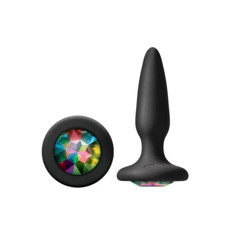 NS Toys, Dop Anal Cu Bijuterie Glams Mini Rainbow Gem, 8.5 Cm, pasiune.ro