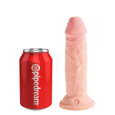 Pipedream - King Cock, Dildo Clasic Cu Ventuza King Cock Triple Density, Natural, 15 Cm, pasiune.ro
