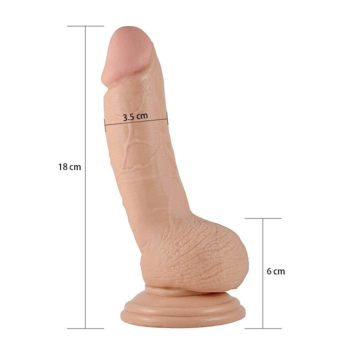 Dildo Realistic Cu Ventuza Real Extreme, Natural, 18 Cm 3