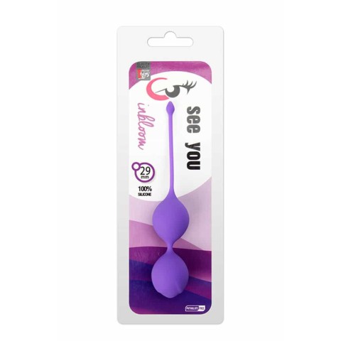 Bile vaginale, See You In Bloom Duo Balls 29 Mm Purple, pasiune.ro