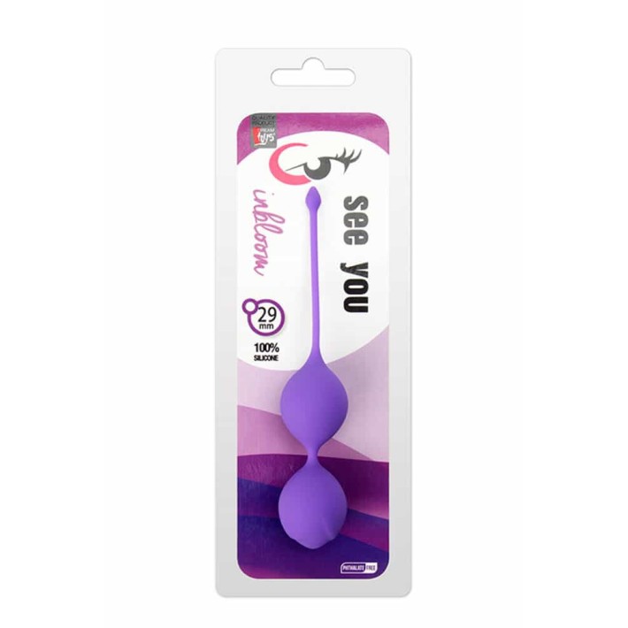 See You In Bloom Duo Balls 29 Mm Purple 2