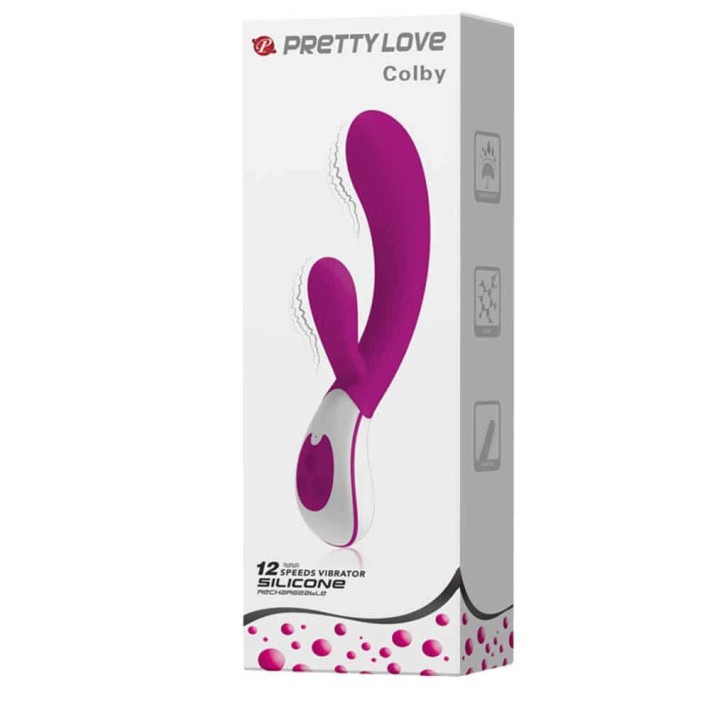 Vibrator Rabbit Colby, Violet, 21.5 Cm 4