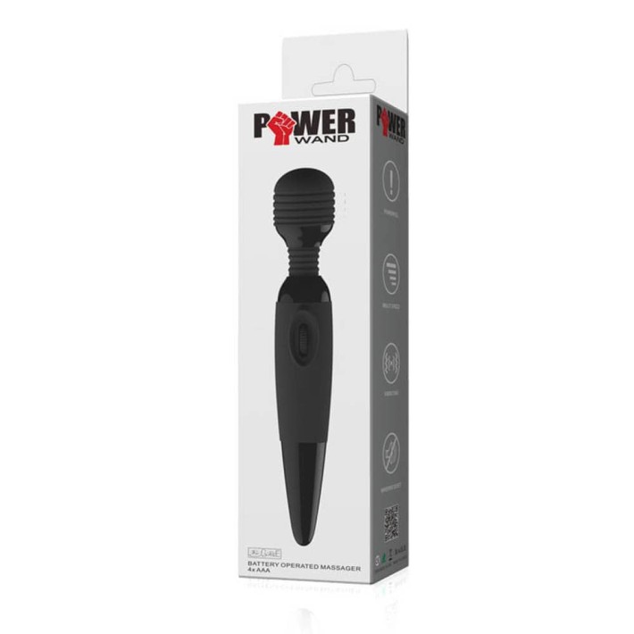 Vibrator Bagheta Power Wand, Negru, 25 Cm 8