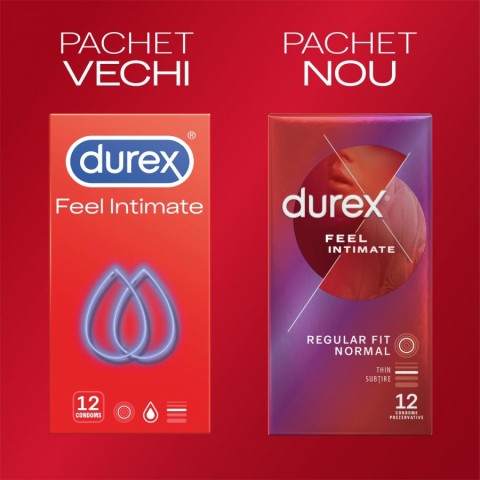 Durex,  Prezervative Durex Feel Intimate 12 Buc, pasiune.ro