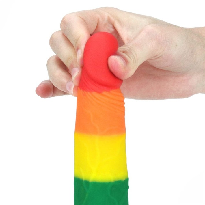 Dildo Clasic Cu Ventuza Prider, Multicolor, 18.5 Cm 3