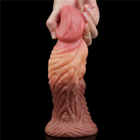 silicone, Dildo Clasic Dual-layered Platinum Silicone Plug, Natural, 17.8 Cm, pasiune.ro