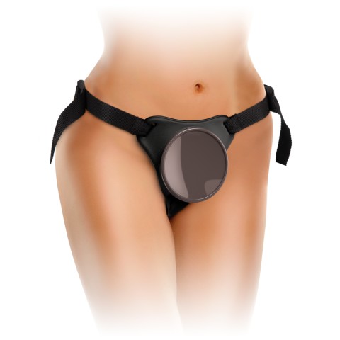Pipedream - King Cock Elite, Comfy Body Dock Strap-on Harness Black/ Dark Brown, pasiune.ro