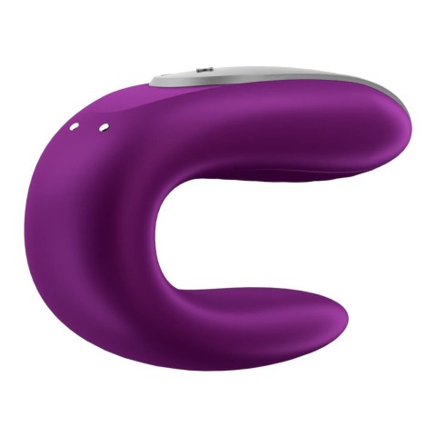 Vibratoare Duble, Vibrator Pentru Cupluri Double Fun, Violet, pasiune.ro