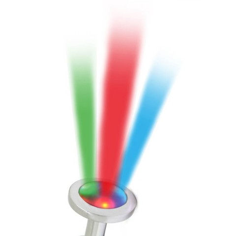 Rimba, Dop Anal Cu Led Pisa, Metalic + Multicolor, 8 Cm, pasiune.ro