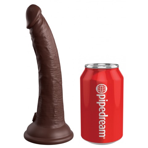 silicone, Dildo King Cock 2density Maro 18cm, pasiune.ro