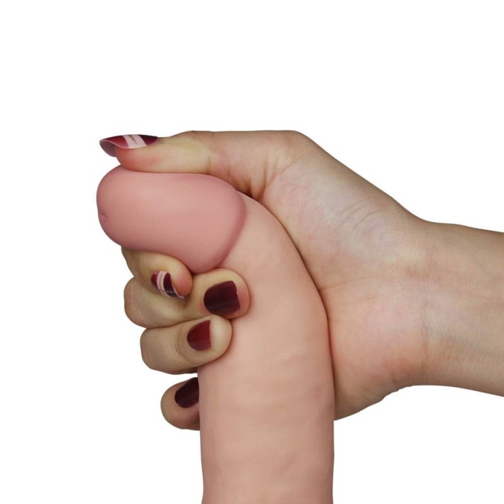 Vibrator Realistic The Ultra Soft Dude, Natural, 17 Cm 4