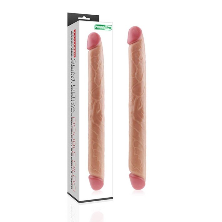 Dildo Dublu Ultra Realistic, Natural, 45 Cm 4