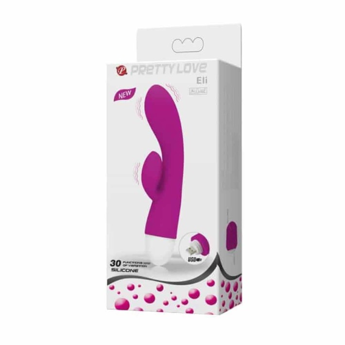 Vibrator Rabbit Eli, Violet, 18 Cm 4