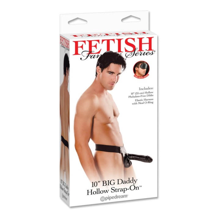 Strap-on/extensie Penis Big Daddy, Negru, 25 Cm 2