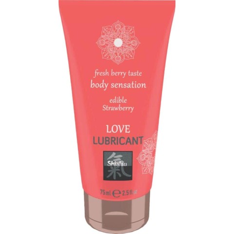 Shiatsu, Lubrifiant Comestibil - Strawberry, 75 Ml, pasiune.ro